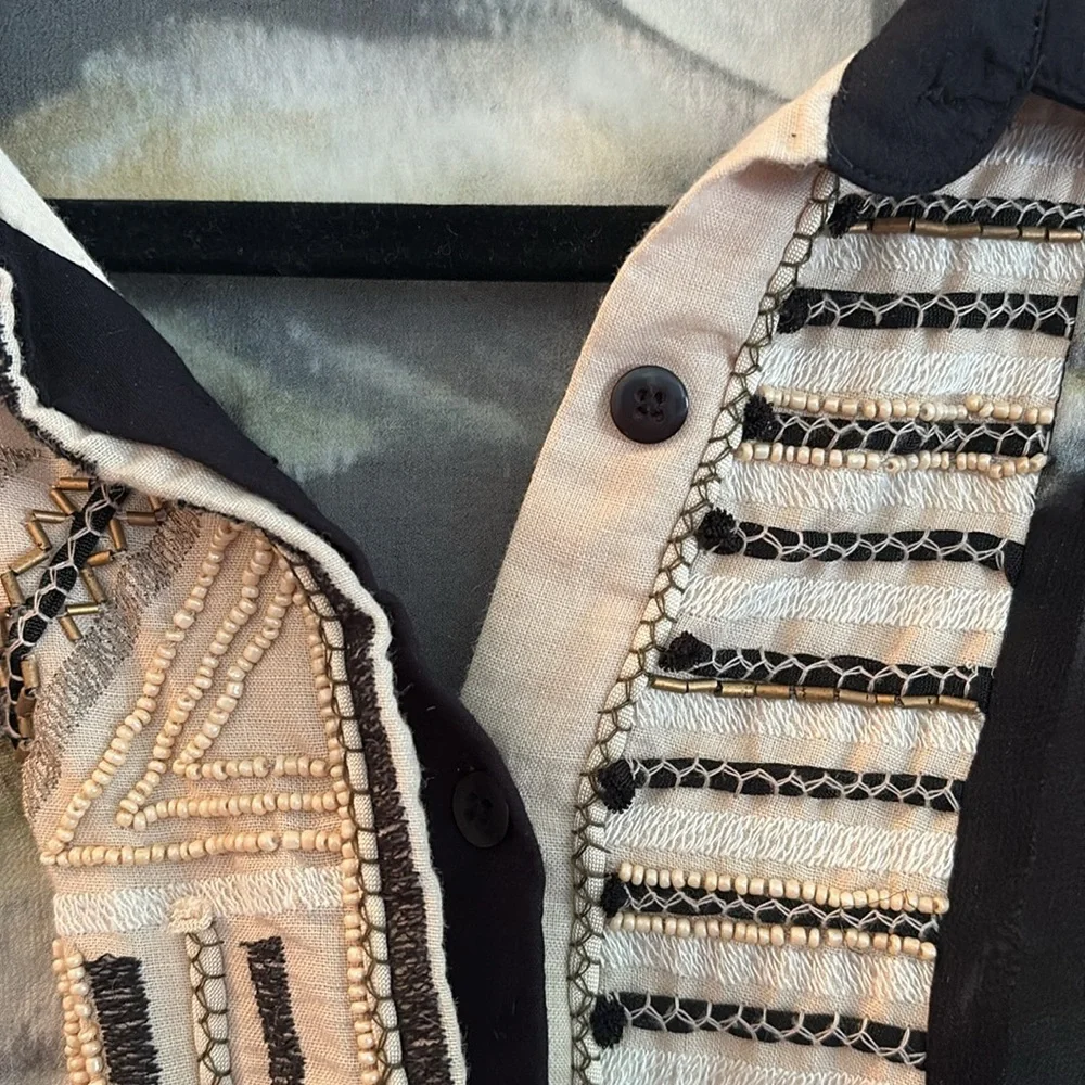 Anthropology Sheer Top/Tunic Blank London NWOT Size M - Picture 8 of 12